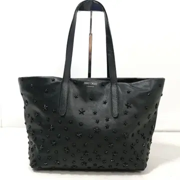 컨디션 최상 JIMMY CHOO 토트백 2way 블랙 스타 스터드