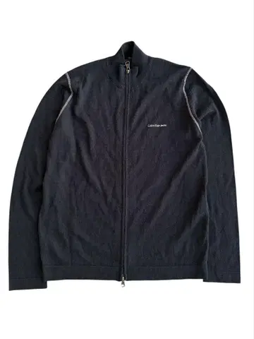 'calvin kiein' double zip drivers knit