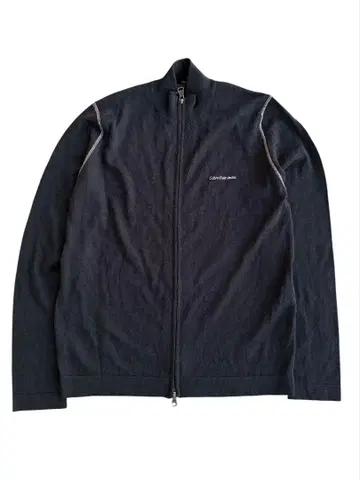 'calvin kiein' double zip drivers knit