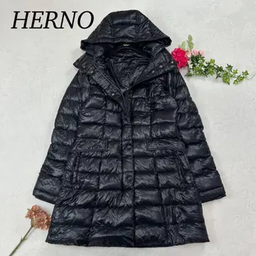 I584 XL 44 헬레노 롱 기장 네이비 라이트 다운 여성용