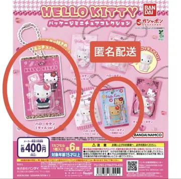HELLO KITTY 패키지 미니어처 컬렉션 2개 세트 판매