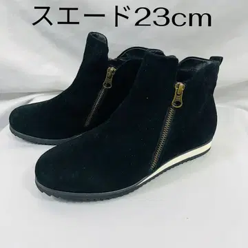스웨이드 웨지솔 부티 샷 부츠