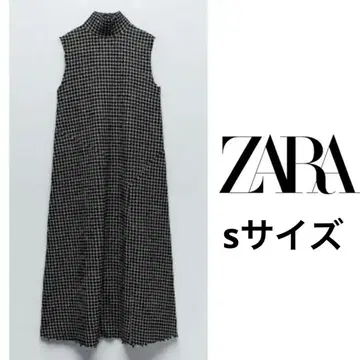 [ 완판템 ] ZARA 깅엄 니트 트위드 원피스