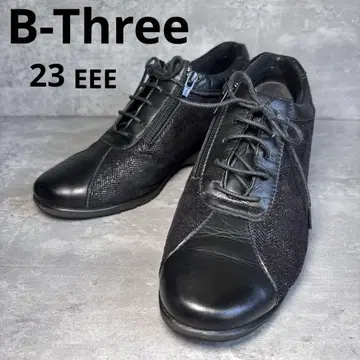 [ 새상품급 ] B-Three 비쓰리 레이스업 슈즈 사이드지퍼 블랙