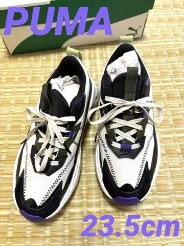 새상품 미사용 PUMA 스니커즈 화이트/블랙/그린/퍼플
