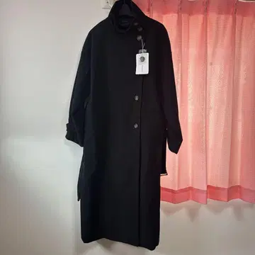 Worth Fabric 블랙 롱 코트 L 사이즈