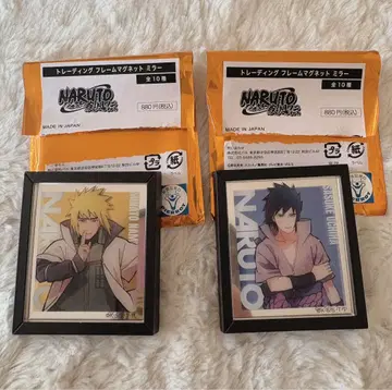 NARUTO 베이스 야드 도쿄 사스케 미나토 프레임 마그넷 거울