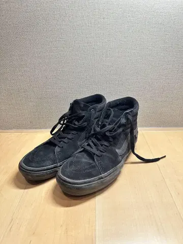 VANS V38CLA 하이컷 스웨이드 올 블랙 27