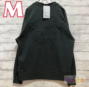 톰과 제리 엠보싱 남성용 긴팔 애니메이션 트레이닝복 치즈 자수 M