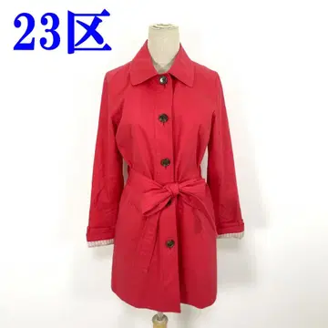 23구 빈트 트로와 트렌치코트 빨간색 폴리에스테르 38 C4336