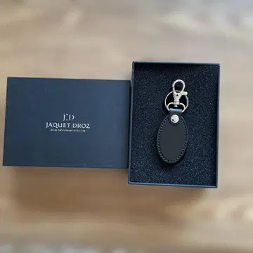 JAQUET DROZ 블랙 가죽 키링