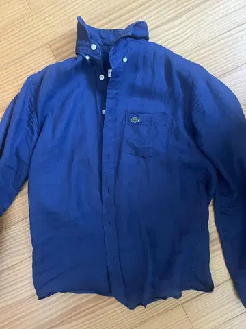 LACOSTE 네이비 긴팔 셔츠 US S/M