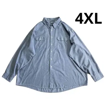 70s 80s USA제 Field Master 샴브레이 셔츠 4XL