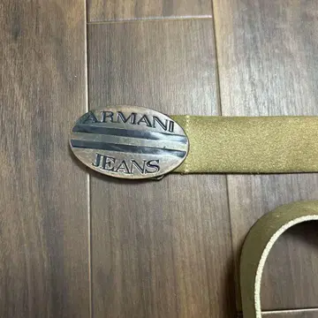 Armani Jeans 베이지 스웨이드 벨트