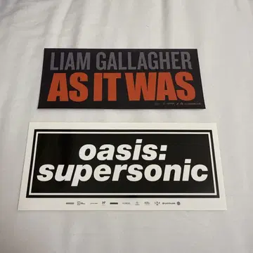 LIAM GALLAGHER & OASIS 스티커 세트