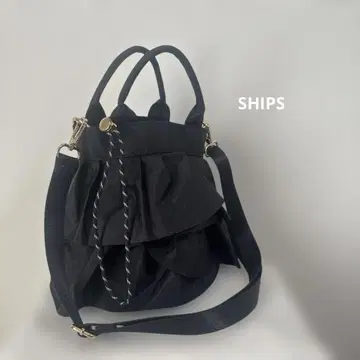 SHIPS 쉽스 2WAY 나일론 프릴 숄더 핸드백 가방
