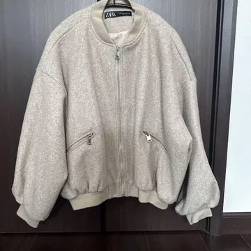 2025년 2월 긴자 ZARA 구매 플러쉬 봄버 자켓 베이지 M