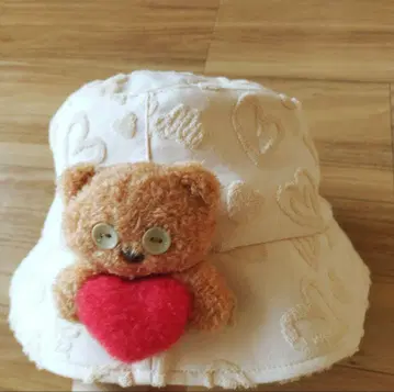 하트 무늬 버킷햇