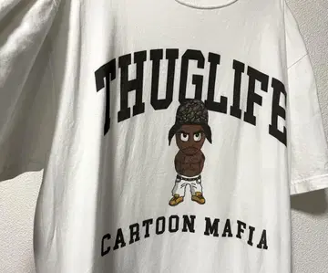 THUG LIFE CARTOON MAFIA 티셔츠