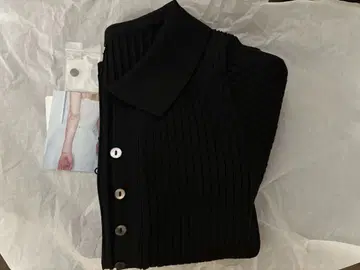 lui jewelry rib knit cardigan 12 (black)