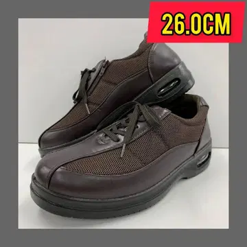 26.0cm 새상품 남성용 비즈니스 슈즈 넓은 신발 에어 슈즈 브라운