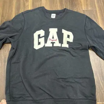 GAP 블랙 맨투맨 트레이닝복