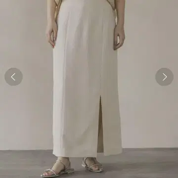 메쉬 슬릿 타이트 스커트