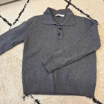 12/22까지 SALE ZARA 성숙/러블리 그레이 폴로 넥 스웨터
