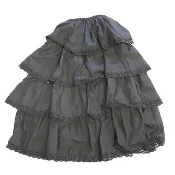 Candy Stripper 티어드 스커트 블랙