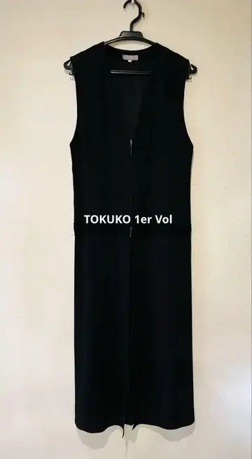 TOKUKO 1er Vol 드레스 자수 프론트 오픈 롱 원피스 9