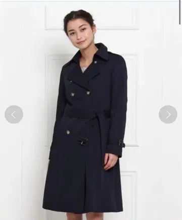 트렌치코트 네이비 여성용 라이너 포함