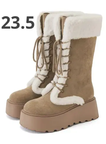 GRL 스웨이드 무스탕 레이스업 부츠 [zr1330] 그레일 카멜