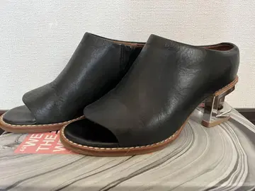 jeffrey campbell 블랙 오픈토 샌들