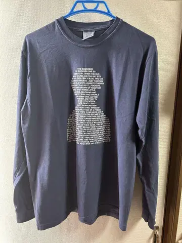 포커즈 History Typography L/S Tee 'Navy'