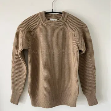 HYKE 울 리브 니트 스웨터