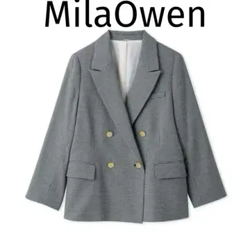 MilaOwen 금장 버튼 더블 블레이저 미라 오웬 자켓
