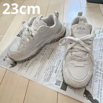 FILA TRANSPOSE III 화이트 스니커즈 23cm