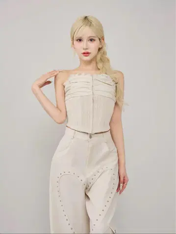 Darich 코르셋 베어 셋업 아이보리 S
