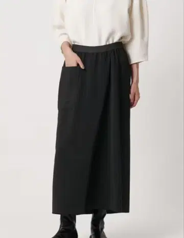 유나이티드 애로우즈 COMFY 랩 맥시 스커트 36