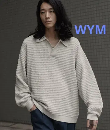 MELANGE SKIPPER KNIT POLO