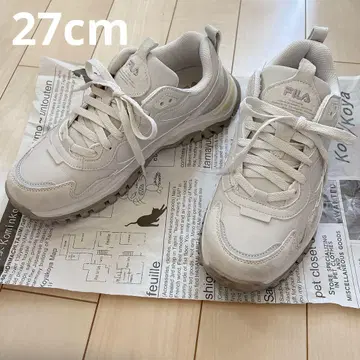 FILA TRANSPOSE III 화이트 스니커즈 27cm