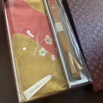 오비 장식 천 허리띠 세트 꽃무늬 자수