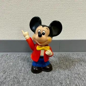 미키 저금통 쇼와 레트로 레어 디즈니 Disney 미키마우스 소프트 비닐