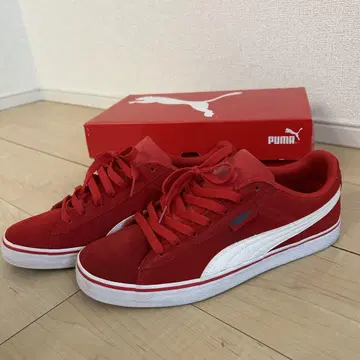 미사용 새상품 PUMA 스니커즈 26.5cm 빨간색 레드