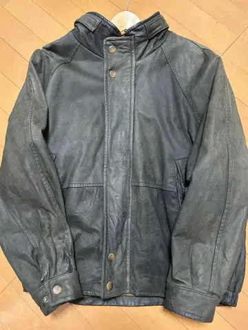 Nautica 천연 가죽 블랙 자켓 44 빈티지