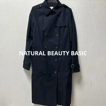 NATURAL BEAUTY BASIC 네이비 트렌치코트