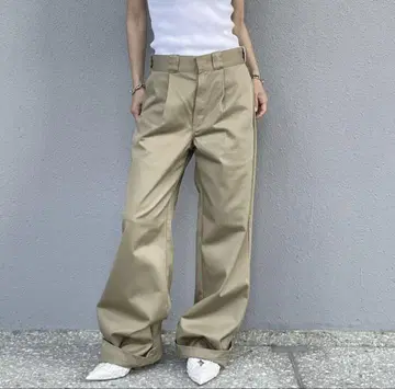 ok.soon x dickies 와이드 치노 팬츠