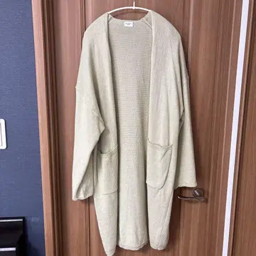 URBAN RESEARCH DOORS 롱 가디건 연한 그린
