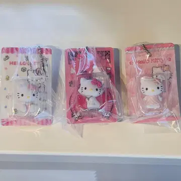 HELLO KITTY 패키지 미니어처 컬렉션 3개 세트