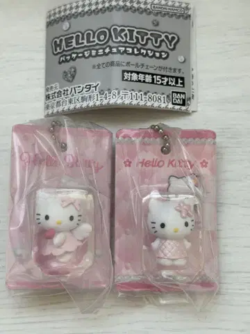 헬로키티 패키지 미니어처 컬렉션 2개 세트